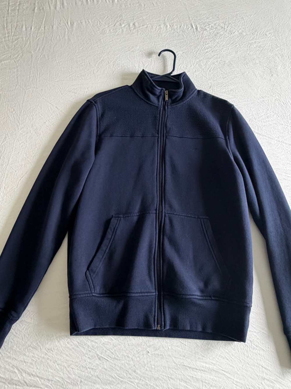 Michael Kors Men's Dark Navy Zip-Up Shirt Jacket